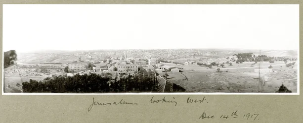 Jeruzalem kijkend naar het Westen, 14 december 1917